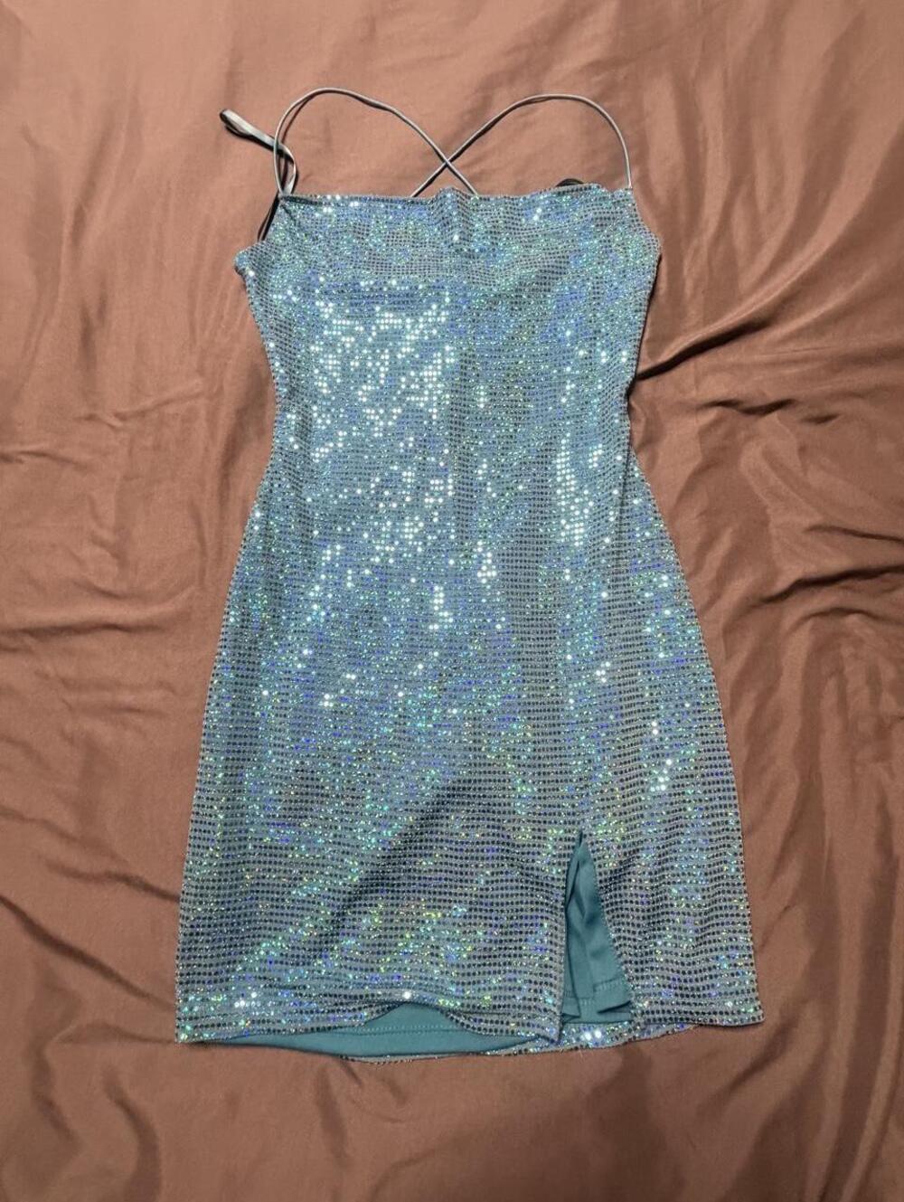 Vibe Women's Blue and Silver Dress